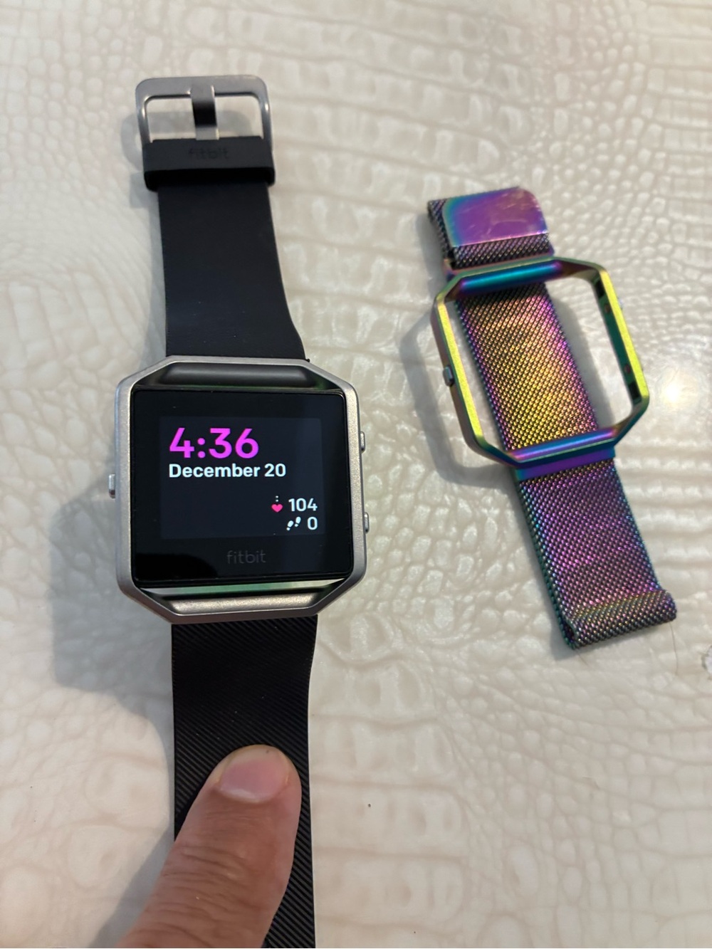 fitbit Smartwatch with Black Band